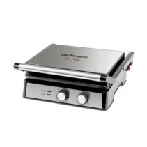 Orbegozo 4580 Grill Multifuncion - Cocina sin Aceite con Potencia de 2000W - Amplia Superficie de Coccion Abatible - Antiadherente y Facil de Limpiar - Termostato Regulable - Temporizador