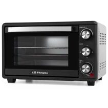 Orbegozo HO 255 Horno Electrico Multifuncion - Capacidad 25L - Potencia 1500W - Selector de Temperatura 100º-230º - Temporizador 60 Min - Puerta Abatible Doble Cristal - Resistencias Acero Inoxidable