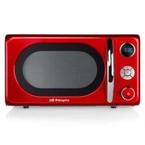 Orbegozo MIG 2042 Microondas Vintage Multifuncion - Potencia 700W/900W - 10 Niveles de Potencia - Grill de Cuarzo - Temporizador Digital - Diseño Retro Años 60 - Facil Limpieza - 20L de Capacidad