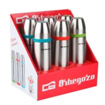 Orbegozo Set Termos Identificador de Bebidas - Acero Inoxidable Resistente - Bandas de Colores - Sistema Antiderrame - Conserva Temperatura por Horas - Capacidad 500ml