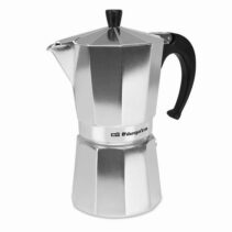 Orbegozo KF 900 Cafetera de Aluminio para 9 Tazas - Mango Ergonomico - Valvula de Seguridad - Facil Limpieza - Disfruta de tu Cafe en Buena Compañia