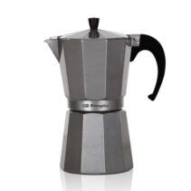 Orbegozo KFS 1220 Cafetera de Aluminio Silver - Prepara Cafe Creativo y Delicioso en Minutos - Capacidad para Seis Tazas - Asa Ergonomica y Valvula de Seguridad para Mayor Comodidad y Tranquilidad