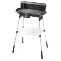 Orbegozo BCT 3950 Barbacoa Electrica con Patas - Cocina Sana y Rapida en Cualquier Lugar - Potencia 2200W - Altura 83.5cm - Resistencia de Acero Inoxidable - Protector de Viento - Facil Limpieza