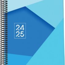 Dohe Tamgram Agenda Escolar Espiral A5 - Semana Vista - Papel 70g/m2 - Cubierta de Carton Plastificado - Color Azul