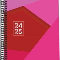 Dohe Tamgram Agenda Escolar Espiral A5 - Semana Vista - Papel 70g/m2 - Cubierta de Carton Plastificado - Color Rosa