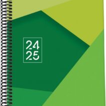 Dohe Tamgram Agenda Escolar Espiral A5 - Semana Vista - Papel 70g/m2 - Cubierta de Carton Plastificado - Color Verde