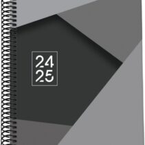 Dohe Tamgram Agenda Escolar Espiral A5 - Semana Vista - Papel 70g/m2 - Cubierta de Carton Plastificado - Color Negro