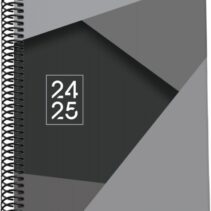 Dohe Tamgram Agenda Escolar Espiral A5 - Dia Pagina - Papel 70g/m2 - Cubierta de Carton Plastificado - Color Negro