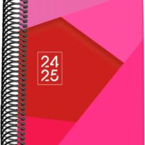 Dohe Tamgram Agenda Escolar Espiral A6 - Dia Pagina - Papel 70g/m2 - Cubierta de Carton Plastificado - Color Rosa