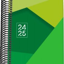 Dohe Tamgram Agenda Escolar Espiral A6 - Dia Pagina - Papel 70g/m2 - Cubierta de Carton Plastificado - Color Verde