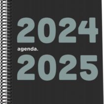 Dohe Memory Agenda Escolar Espiral A5 - Dia Pagina - Papel 70g/m2 - Cubierta de Polipropileno - Color Negro