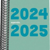 Dohe Memory Agenda Escolar Espiral A6 - Dia Pagina - Papel 70g/m2 - Cubierta de Polipropileno - Color Verde