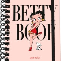 Dohe Betty Boop Agenda Escolar Espiral Wire?o A5 - Semana Vista - Papel 80g/m2 - Cubierta de Carton Plastificado - Cierre con Goma Elastica