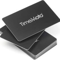 Timemoto RF-100 Pack de 25 Tarjetas de Identificacion RFID - Tamaño de Tarjeta de Credito - Distancia de Deteccion de 7cm - Compatible con todos los Terminales Timemoto