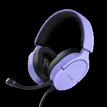 Trust GXT489 Fayzo Auriculares Gaming - Iluminación RGB - Diadema Ajustable - Controles de Facil Acceso - Color Morado