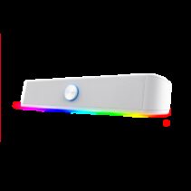 Trust GXT 619 Thorne Barra de Sonido Gaming 12W - Iluminacion RGB - Jack 3.5mm - Control de Volumen - Color Blanco