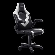 Trust GXT 703W Riye Silla Gaming - Reposabrazos - Ruedas de Nylon - Piston de Gas Clase 4 - Base Metal - Peso Max. 140Kg - Color Negro/Blanco