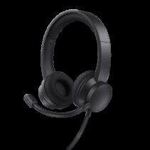 Trust Ayda Auriculares con Microfono USB - Cancelacion de Ruido - Diadema Ajustable - Controles en Auricular - Cable de 1.8m - Color Negro