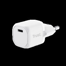 Trust Cargador USB-C 20W Ultrarreducido - Potente Salida de 20W - Compatible con Carga PD y PPS - Protecciones Contra Sobrecarga y Cortocircuito