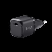 Trust Cargador USB-C 20W Ultrarreducido - Potente Salida de 20W - Compatible con Carga PD y PPS - Protecciones Contra Sobrecarga y Cortocircuito