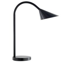 Unilux Lampara de Escritorio LED Sol - Iluminacion LED de Bajo Consumo - Diseño Elegante y Moderno - Brazo Flexible para Ajustar la Luz - Ideal para Espacios de Trabajo - Color Negro