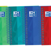 Oxford Touch Europeanbook 4 8º - Cuaderno Espiral Microperforado - Tapa Extradura - 120 Hojas - 5x5 - Colores Surtidos