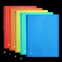 Oxford Urban A3 Carpeta de 20 Fundas Soldadas A3 - Tapa de Plastico Translucido - Colores Surtidos