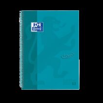 Oxford School Touch Europeanbook 1 Cuaderno A4+ 80 Hojas Microperforadas Cuadricula 5x5mm - Tapa Extradura - Color Azul Verdoso