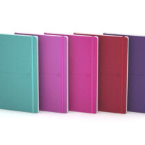 Oxford Signature A5 Cuaderno Cosido - Tapa de Goma Flexible - 80 Hojas Lisas - Colores Surtidos