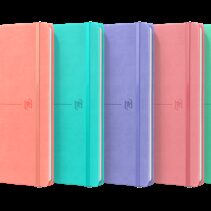 Oxford Signature Cuaderno Cosido Tapa Extradura A5 - 80 Hojas - Tapa Resistente - 1 Linea - Colores Surtidos