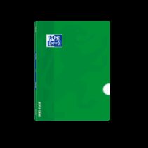 Oxford School Classic Openflex A5+ Libreta Grapada - Tapa de Plastico Resistente - 48 Hojas con Margen 4x4 - Color Verde - Ideal para Estudiantes