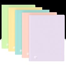 Oxford Urban A4 Carpeta de 20 Fundas Soldadas A4 - Tapa de Plastico Translucido - Colores Pastel Surtidos