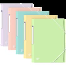 Oxford A4+ PP TR Pastel STD - Carpeta de Plastico Resistente - Tamaño A4+ - Diseño Moderno y Elegante - Ideal para Organizar Documentos - Colores Surtidos