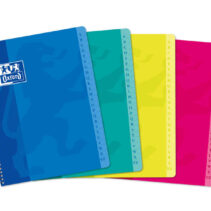 Oxford Classic A5+ Cuaderno con Espiral Tapa Blanda - 90 Hojas - Cuadricula 5x5 - Colores Surtidos