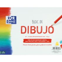 Oxford Dibujo Escolar Bloc Espiral Dibujo A5+ - Tapa Blanda/Contratapa Rigida - 20 Hojas 130gr Liso