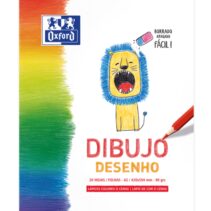 Oxford Dibujo Infantil/Ocio Bloc Encolado Dibujo A2 - Tapa Blanda/Contratapa Rigida - 20 Hojas - 90gr