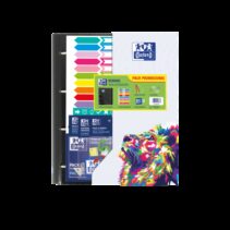 Oxford Europeanbinder Oxfcla A4+ - Carpeta de Tamaño A4+ - Diseño Escolar - Incluye Separadores - Colores Surtidos