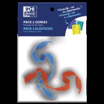 Oxford Gomas Elasticas para Carpeta o Cuaderno - Pack de 2 Unidades - Ajuste Perfecto - Resistente y Duradero