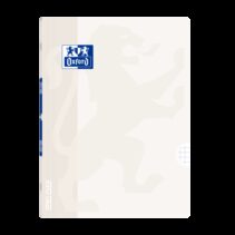 Oxford Libreta Grapada Openflex A4 - Tapa de Plastico Resistente - Grapada para Mayor Durabilidad - 4x4 con Margen para Organizar tus Notas - 48 Hojas de Papel Blanco de Alta Calidad