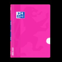 Oxford Libreta Grapada Openflex A4 - Tapa de Plastico Resistente - Grapada para Mayor Durabilidad - Pauta 3.5 con Margen para Ordenar tus Notas - 48 Hojas de Papel de Alta Calidad - Color Fucsia