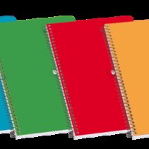 Enri Cuaderno Espiral Tapa Blanda Fº Pauta de 3.5 - 80 Hojas - Colores Surtidos