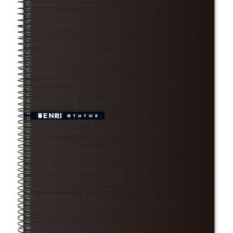 Enri Status Fº Tapa Dura Cuaderno Espiral 4x4 - 100 Hojas - Color Negro