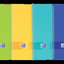 Oxford Live & Go A4 Carpeta de Fundas - Tapa de Plastico Opaco - Espiral 40 Fundas - Color Vivos