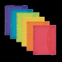 Oxford Multitalad con Velcro A5 - Organizador de Documentos - Tamaño A5 - Cierre con Velcro - Ideal para Guardar y Transportar Documentos