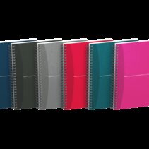 Oxford Office Essentials A5 Cuaderno Espiral Tapa Blanda - 90 Hojas - Cuadricula 5x5 - Colores Surtidos