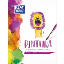 Oxford Pintura Infantil/Ocio Bloc Encolado A3 - Tapa Blanda/Contratapa Rigida - 20 Hojas - 180gr