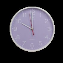 Oxford Reloj de Pared Silencioso para Escritorio Calm 25cm - Diseño Elegante y Minimalista - Funcionamiento Silencioso - Tamaño Compacto de 25cm - Color Lavanda