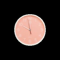 Oxford Reloj de Pared Silencioso para Escritorio Calm 25cm - Diseño Moderno y Elegante - Funcionamiento Silencioso - Tamaño Compacto de 25cm - Color Peach