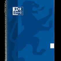 Oxford School Classic Cuaderno Espiral Tapa de Plastico Folio - 80 Hojas - Tapa Azul Marino - 1 Linea con Margen