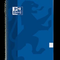 Oxford School Classic Cuaderno Espiral Tapa de Plastico Folio 4x4 - 80 Hojas - Margen - Color Azul Marino